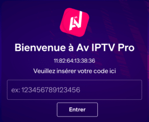 Abonnement Avatar Pro AV IPTV PRO 12 mois